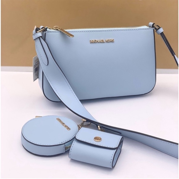 Michael Kors MK Crossbody with TechAttached Vista Blue